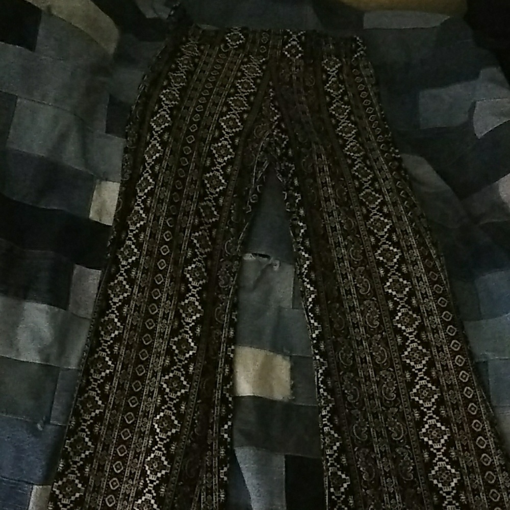 High Waisted Stretch Bell Bottom Flared Loose Pant